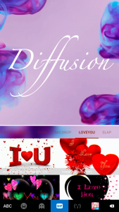 اسکرین شات 5 برنامه Diffusion Purple Keyboard Them