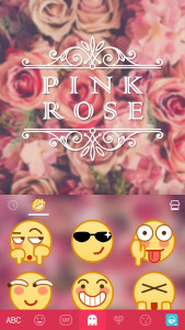 اسکرین شات 4 برنامه Pink Rose Keyboard - rose keyb