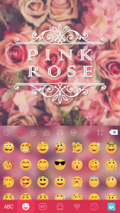 اسکرین شات 3 برنامه Pink Rose Keyboard - rose keyb