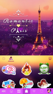 اسکرین شات 4 برنامه Romanticpairs Keyboard Theme