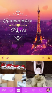 اسکرین شات 3 برنامه Romanticpairs Keyboard Theme
