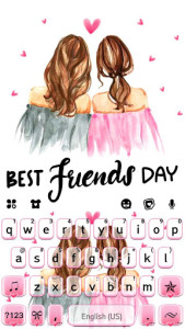 اسکرین شات 5 برنامه Best Friends Day Keyboard Background