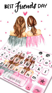 اسکرین شات 2 برنامه Best Friends Day Keyboard Background