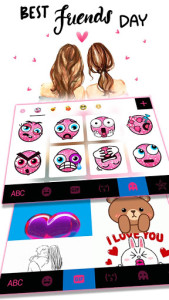 اسکرین شات 4 برنامه Best Friends Day Keyboard Background