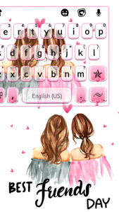 اسکرین شات 1 برنامه Best Friends Day Keyboard Background