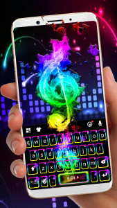 اسکرین شات 1 برنامه Colorful Music Night Theme