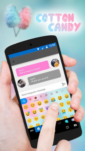 اسکرین شات 2 برنامه CottonCandy Keyboard Backgroun