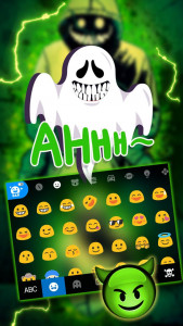 اسکرین شات 3 برنامه Creepy Devil Smile Keyboard Theme