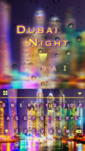 اسکرین شات 1 برنامه Dubai Night Keyboard Theme