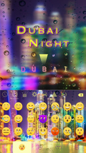اسکرین شات 2 برنامه Dubai Night Keyboard Theme
