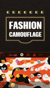 اسکرین شات 2 برنامه fashioncamo Keyboard Theme