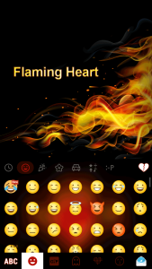 اسکرین شات 3 برنامه Flaming Heart Theme