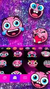 اسکرین شات 3 برنامه Galaxy Drop Heart Theme