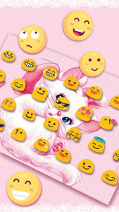 اسکرین شات 3 برنامه Girlish Kitty Theme