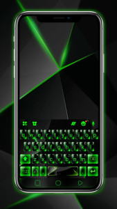 اسکرین شات 1 برنامه Green Glass Tech Theme