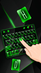اسکرین شات 2 برنامه Green Glass Tech Theme