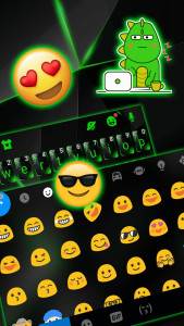 اسکرین شات 3 برنامه Green Glass Tech Theme