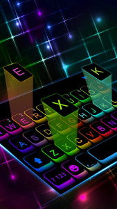 اسکرین شات 1 برنامه LED Cool Keyboard-RGB Keyboard Background