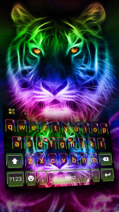 اسکرین شات 1 برنامه Neon Tiger Theme