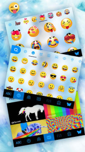 اسکرین شات 4 برنامه Pastel Blue Love Keyboard Theme