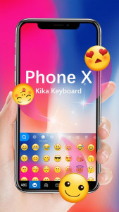 اسکرین شات 1 برنامه Keyboard for Phone X