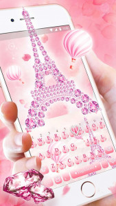 اسکرین شات 4 برنامه Pink Diamond Paris Themes
