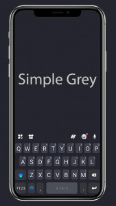 اسکرین شات 1 برنامه Simple Grey Theme