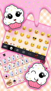 اسکرین شات 3 برنامه Sweet Donut Pink Drip Keyboard Theme