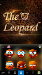 اسکرین شات 4 برنامه Amazing Leopard  Keyboard Theme