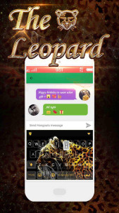 اسکرین شات 1 برنامه Amazing Leopard  Keyboard Theme