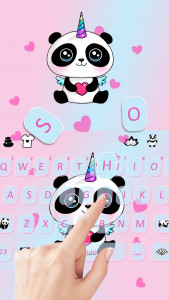 اسکرین شات 2 برنامه Unicorn Panda Theme