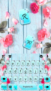 اسکرین شات 5 برنامه Vintage Roses Keyboard Theme