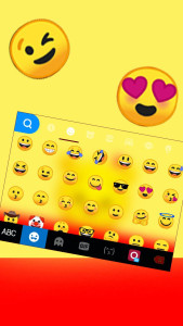 اسکرین شات 3 برنامه Yellow Bear Keyboard Theme