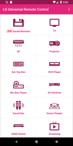 اسکرین شات 2 برنامه LG Universal Remote