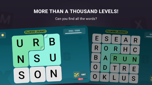 اسکرین شات 1 بازی Word Search Game: Find Words
