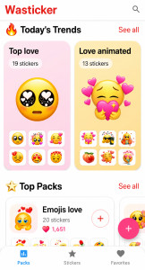 اسکرین شات 1 برنامه Wasticker emojis for whatsapp