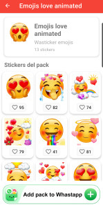 اسکرین شات 4 برنامه Wasticker emojis for whatsapp