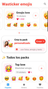 اسکرین شات 6 برنامه Wasticker emojis for whatsapp