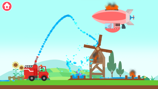 اسکرین شات 4 بازی Dinosaur Fire Truck: for kids