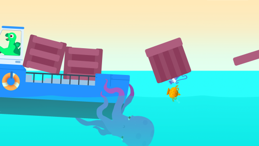 اسکرین شات 4 بازی Dinosaur Submarine - for kids