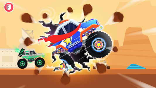 اسکرین شات 1 بازی Monster Truck Go: Kids Racing