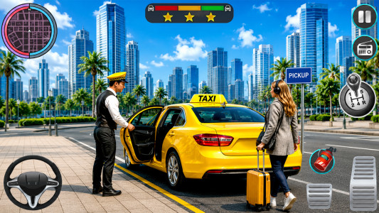 اسکرین شات 1 برنامه Taxi Simulator Pro Racing Game