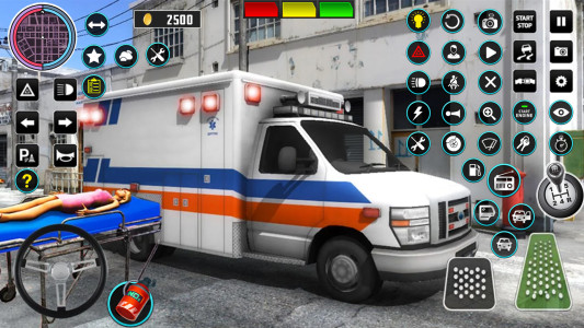 اسکرین شات 3 برنامه Heli Ambulance Simulator Game