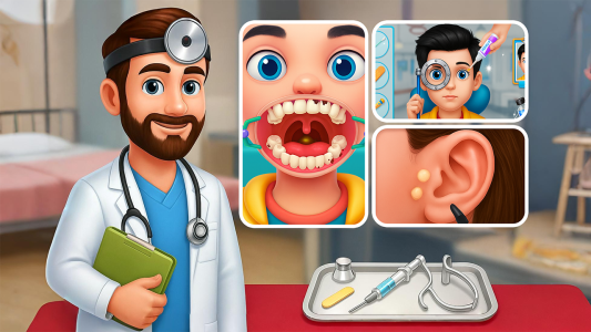 اسکرین شات 1 برنامه Ear Doctor ASMR Game