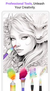 اسکرین شات 4 برنامه InColor™ : Coloring & Drawing