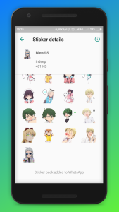 اسکرین شات 5 برنامه Cute Anime  wastickers