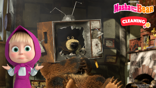 اسکرین شات 8 بازی Masha and the Bear: Cleaning