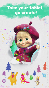 اسکرین شات 6 بازی Masha and the Bear: Coloring