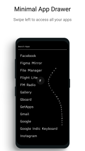 اسکرین شات 3 برنامه Indistract Minimalist Launcher
