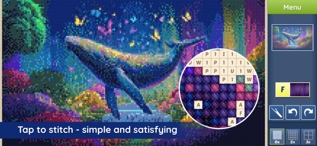 اسکرین شات 1 بازی Cross-Stitch World
